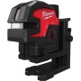 Аккумуляторный лазерный нивелир 4 точечный Milwaukee M12 CLL4P-0C