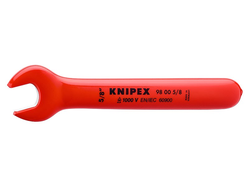 Ключ гаечный рожковый VDE, 5/8", длина 165 мм, диэлектрический Knipex KN-98005_8