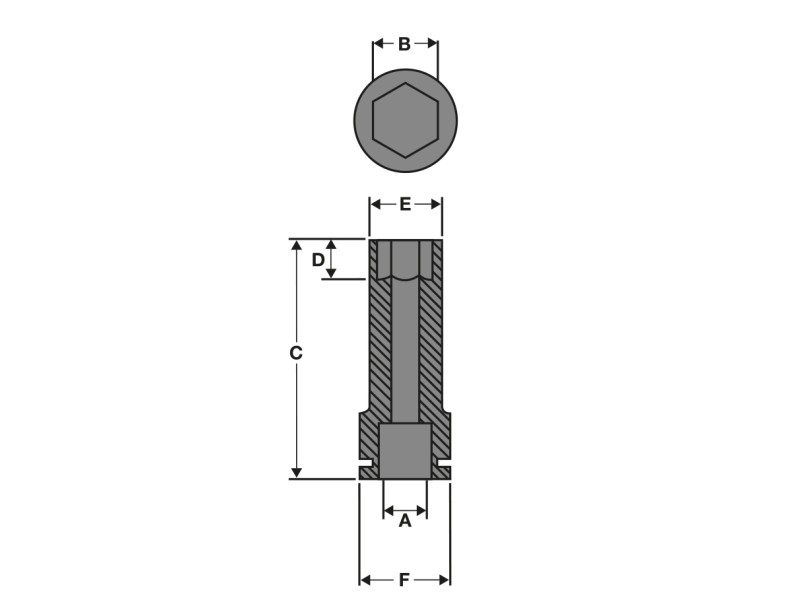 Головка Milwaukee ShW ½˝ SKT 11 мм