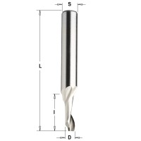 Спиральная фреза по алюминию верхний рез HSS+Co Z1 S=8 D=8x40x100 RH CMT 188.081.51