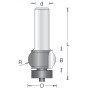Фреза фаска радиус R7.9мм D25.4x16 L67 подшипник пластик. хвостовик 12 Dimar 1621019