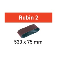Лента шлифовальная Festool Rubin II P 80. компл. из 10шт. 75 x 533 / P80 RU2/10