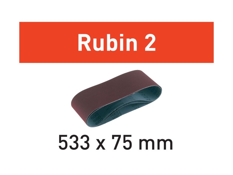 Лента шлифовальная Festool Rubin II P 120, компл. из 10шт. 75 x 533 / P120 RU2/10