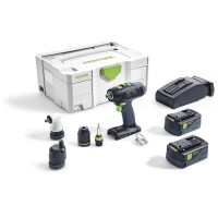 Аккумуляторная дрель-шуруповерт Festool T 18+3 Li 5.2 Set