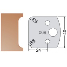 Нож Dimar МУЛЬТИСИСТЕМА HSS двойная галтель R6 40x20x4 3306940