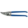 Ножницы по металлу, фигурные, для отверстий, левые, рез: 1.0 мм, 250 мм, короткий прямой и фигурный рез (малый R) Erdi D214-250L