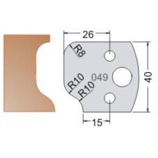 Нож Dimar МУЛЬТИСИСТЕМА HSS профиль с галтелью R8;10 40x20x4 3304940