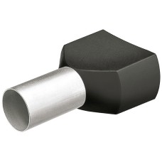 Гильзы контактные сдвоенные изолированные (НШВИ), фосфатированные, 2 x 1.50 мм², 200 шт, 18 мм Knipex KN-9799373