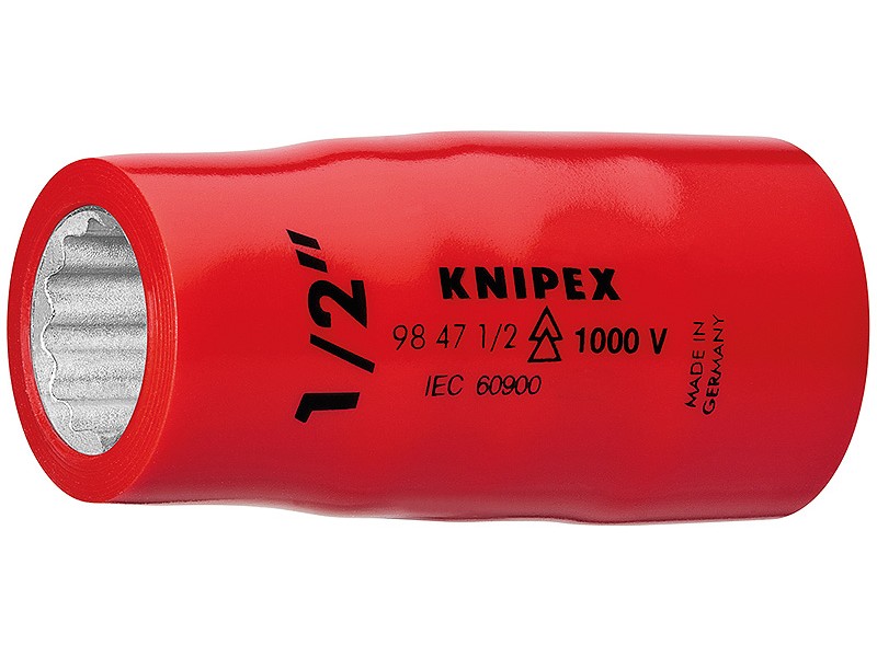 Головка торцевая VDE 1/2" 12-гранная, 1/2", диэлектрическая Knipex KN-98471_2