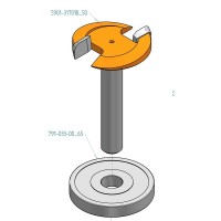 Фреза для выравнивания плоскости Z2 S=8 D=31.75x6x52 R3 RH CMT S901.31701B