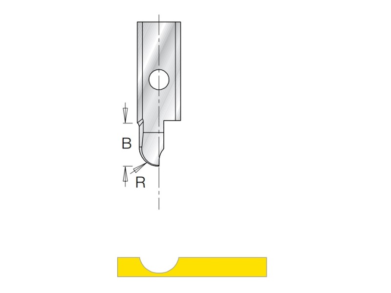 Нож гравировка галтель B7 радиус 3.2 для фрезы G1853 Dimar 3185030