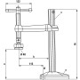 Зажим настольный Т-ручка 210/140, 12 кН Bessey BSG21-14