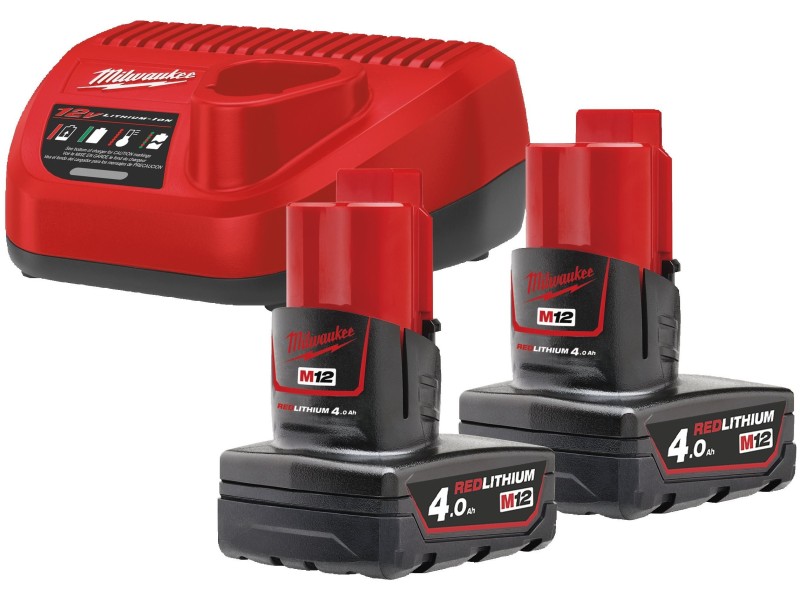 Комплект аккумулятор и зарядное устройство Milwaukee M12 NRG-402