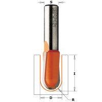 Фреза пазовая галтельная монолитная D=3,2 I=9,5 S=8,0 R=1,60 CMT 914.032.11