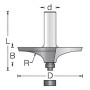 Фреза перила радиус D69.2x16 L76 подшипник. хвостовик 12 Dimar 1092289