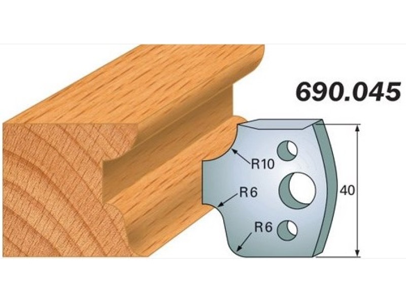 Комплект из 2-х ножей 40x4 SP CMT 690.045