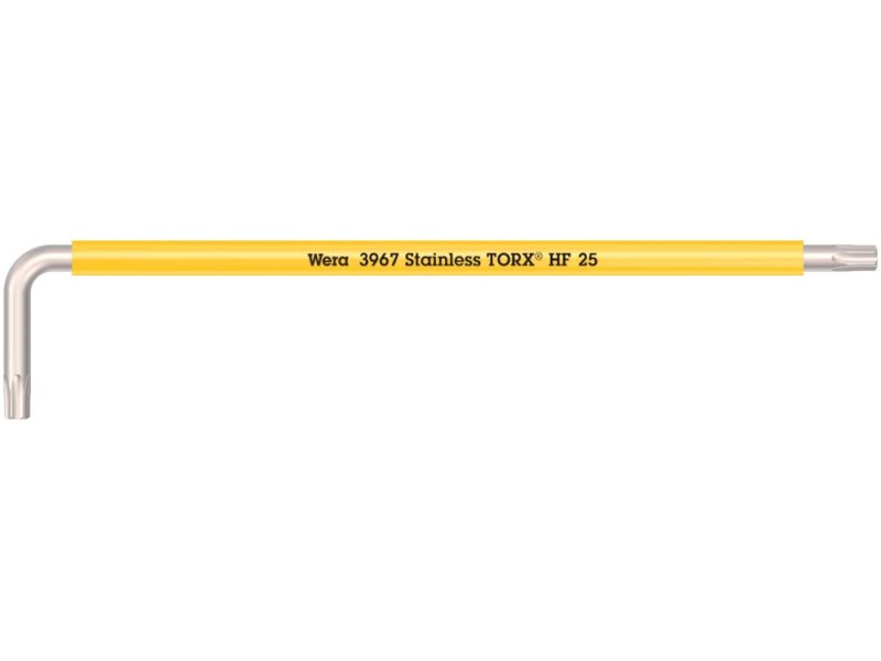 3967 SXL HF TORX Multicolour Г-образный ключ с фиксацией, удлиненный, нерж., TX 25 x 154 мм Wera WE-022685