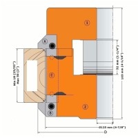 Комплект 2 ножей HM 20x20x2 R2/45гр. для 694.005 CMT 695.005.B2