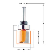 Обгонная фреза с верхним подшипником D=15,0 I=20,0 S=6,0 L=57,0 CMT 711.150.11B