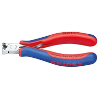 Кусачки торцевые для электроники, без фаски, 115 мм, 2-комп ручки Knipex KN-6412115