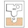 Фреза МУЛЬТИПРОФИЛЬ профиль B53 R6.35 D29.5x24.6 L82.5 Z2 сменные ножи хвостовик 20 Dimar 8080530