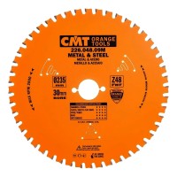 Пильный диск для сухого реза стали 235x30x2,2/1,8 0° FWF Z=48 CMT 226.048.09M